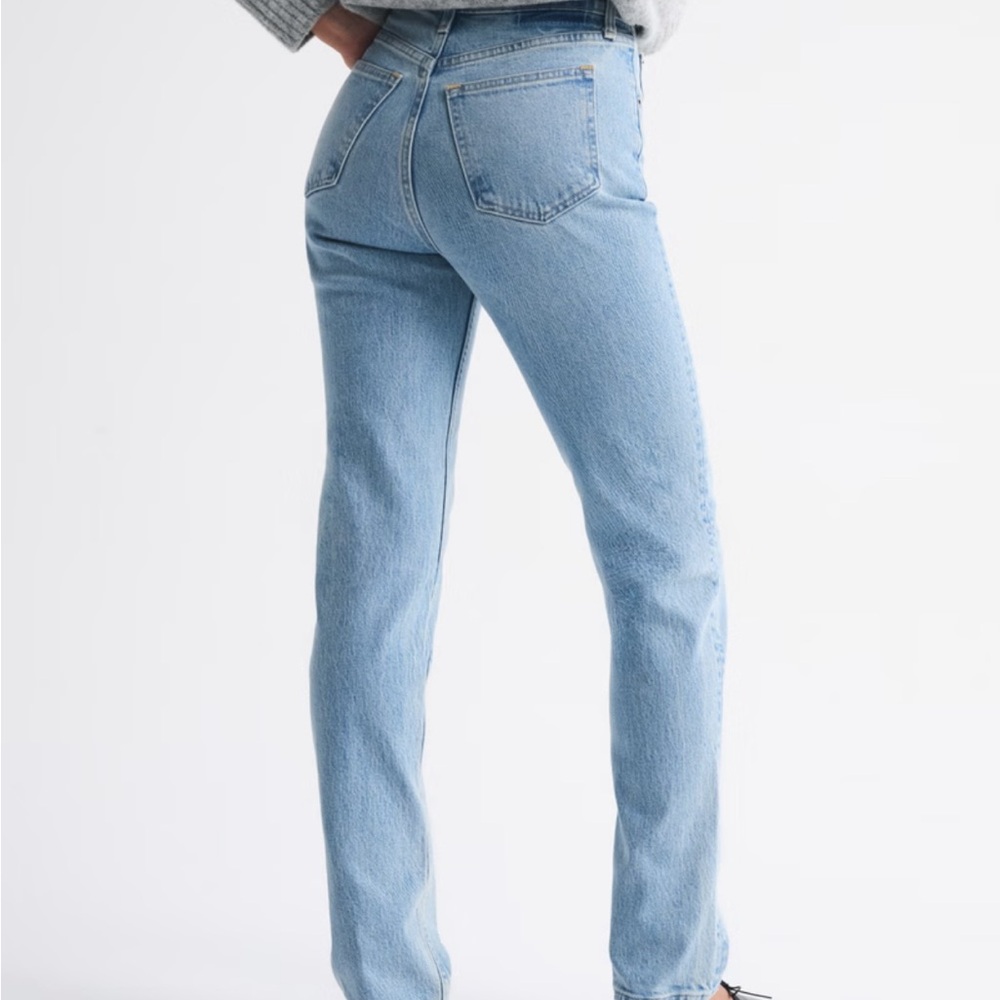 Abercrombie & Fitch Light Blue Straight Leg Jeans size 12R